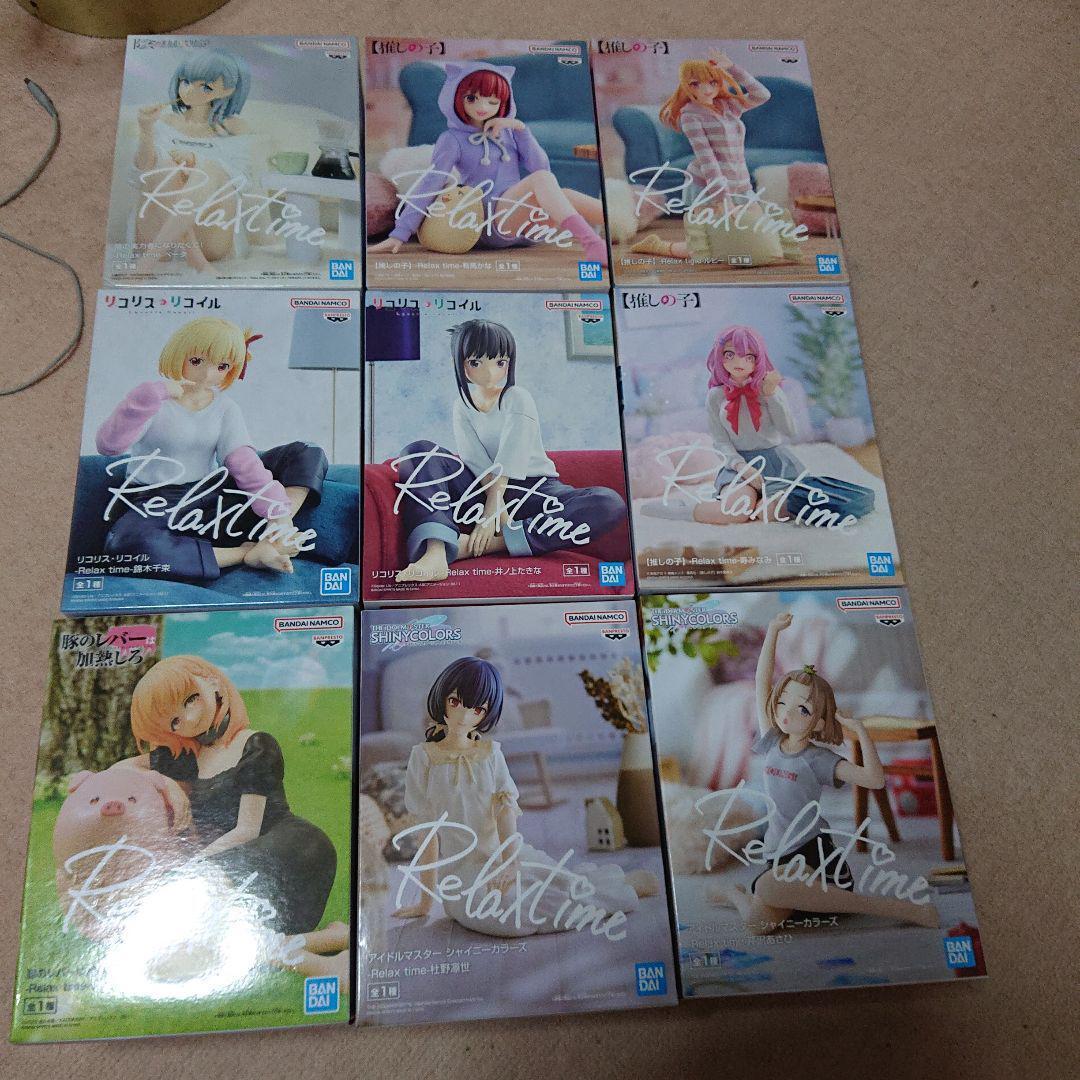 Anime Mixed set Oshi no ko Idle master etc. Girls Figure Goods lot of 9 Set sale