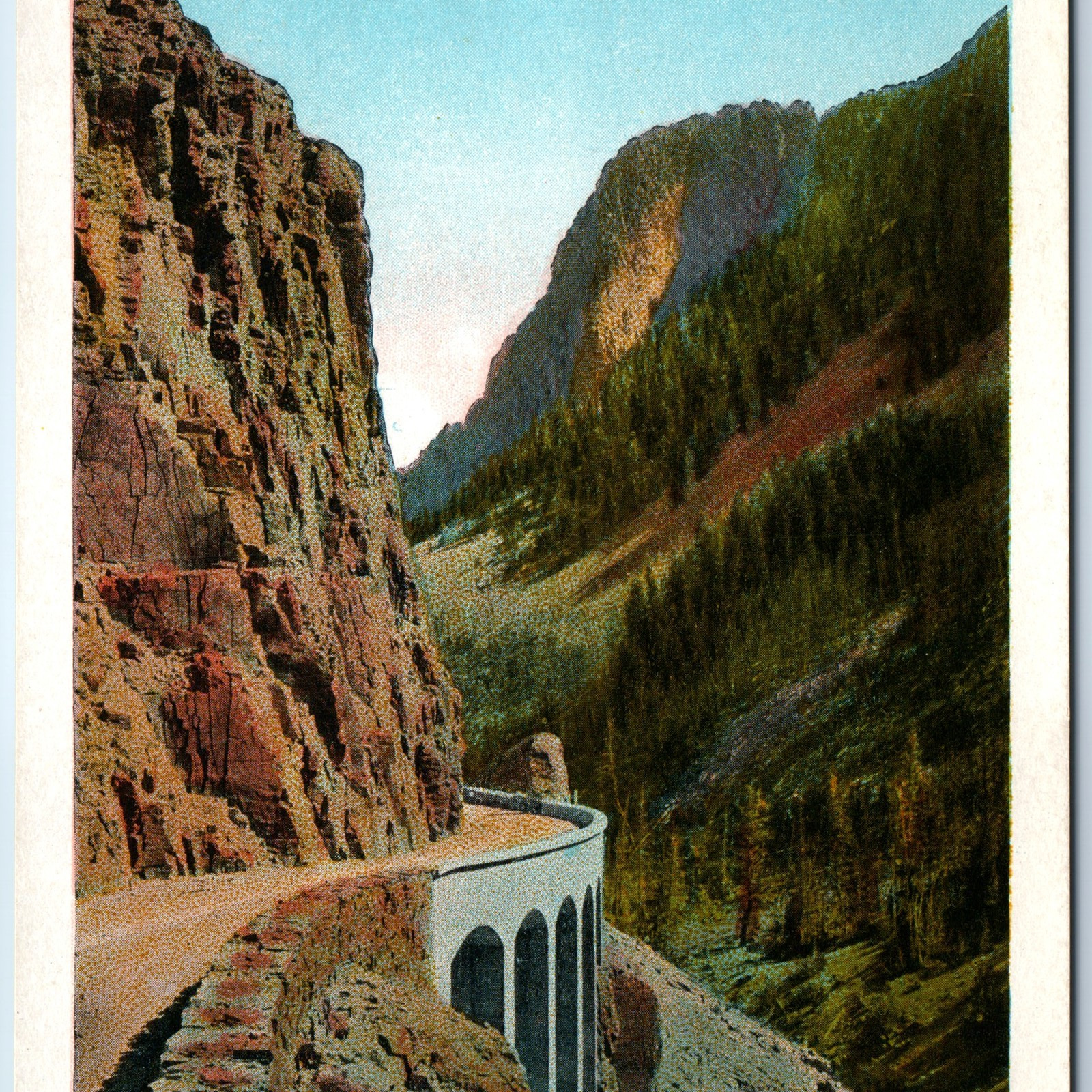 c1910s J.E. Haynes Golden Gate Canyon Road Bridge - Yellowstone Park #10079 A222