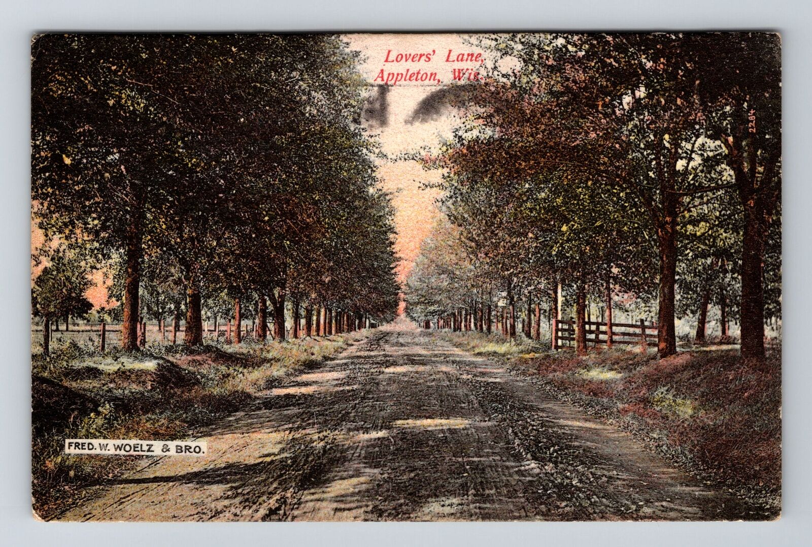 Appleton WI-Wisconsin, Lovers Line, Vintage Postcard