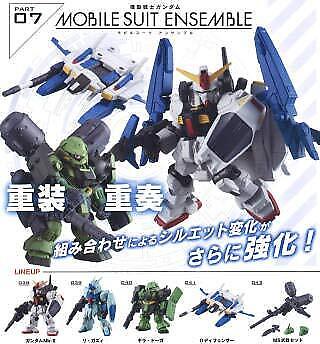 Mobile Suit Gundam MOBIL SUIT ENSEMBLE 07 [all 5 sets (Full comp)] Capsule toy