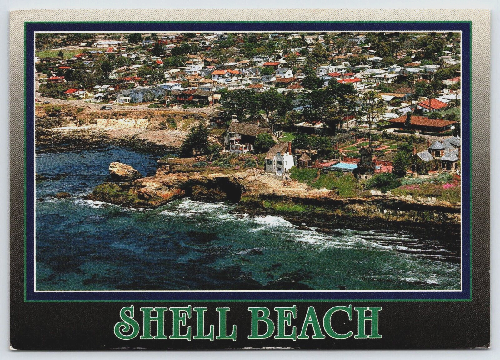 Shell Beach California CA Chapman Estate Pismo Beach Ocean Blvd Postcard D3