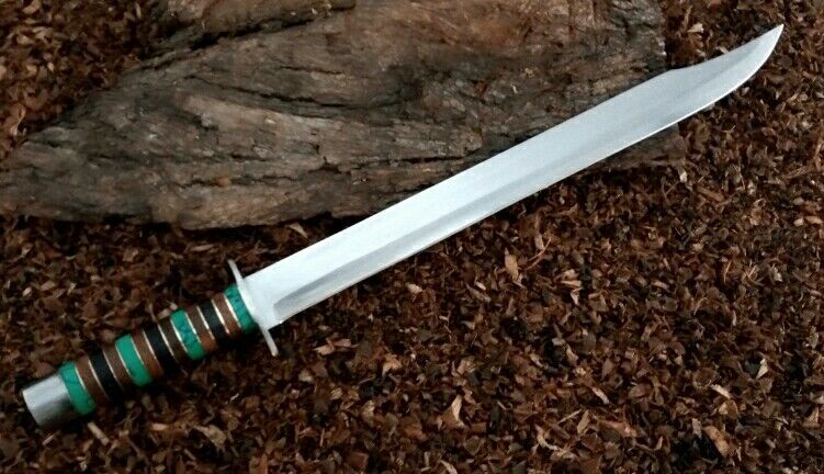 Awesome Custom Handmade D2 Steel 25 inches Hunting sword with Sheath