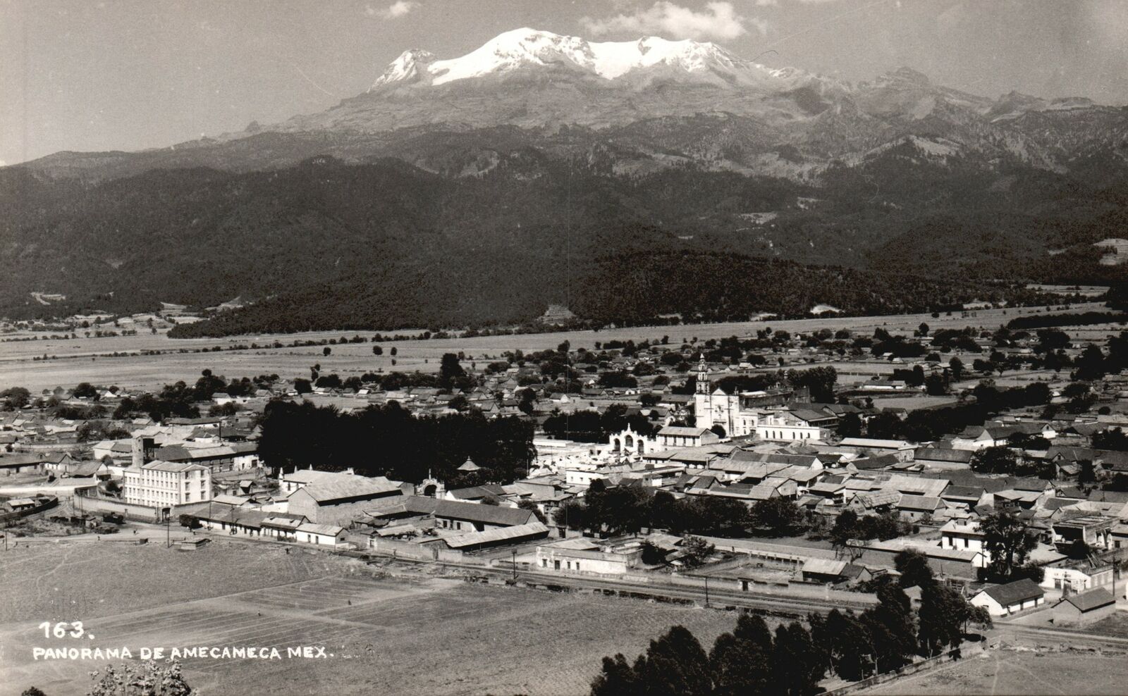 Vintage Postcard 1910\'s View of Panorama De Amecameca RPPC Photo Mexico