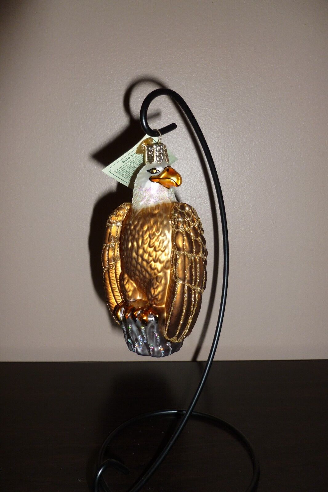 Old World Christmas Glass Bald Eagle Christmas  Ornament
