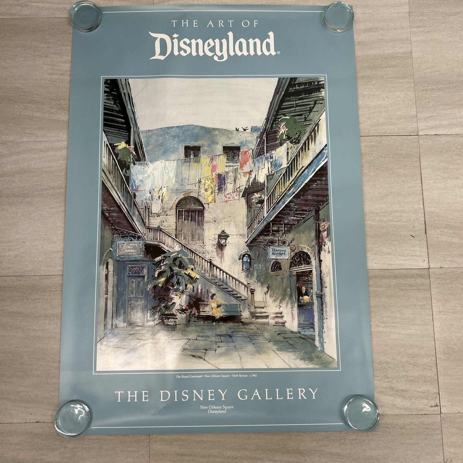 The Disney Gallery New Orleans Square Art of Disneyland Royal Courtyard Print