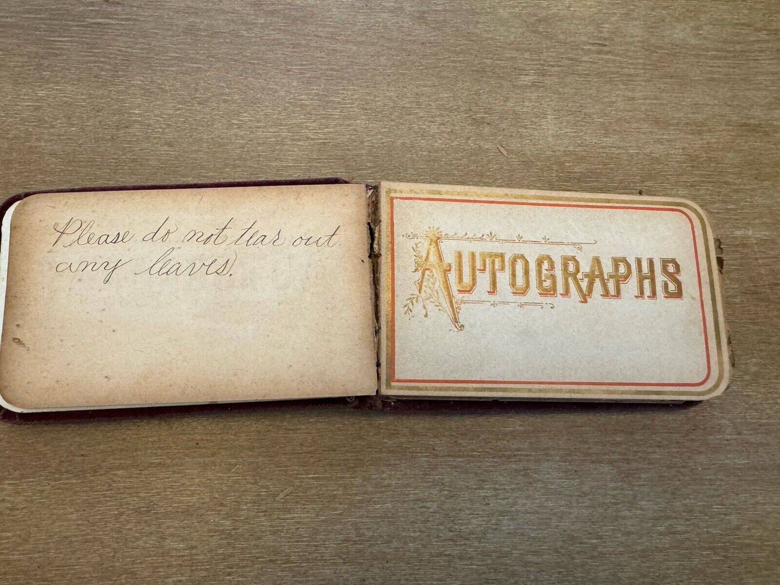 Antique Autograph Book 1880’s