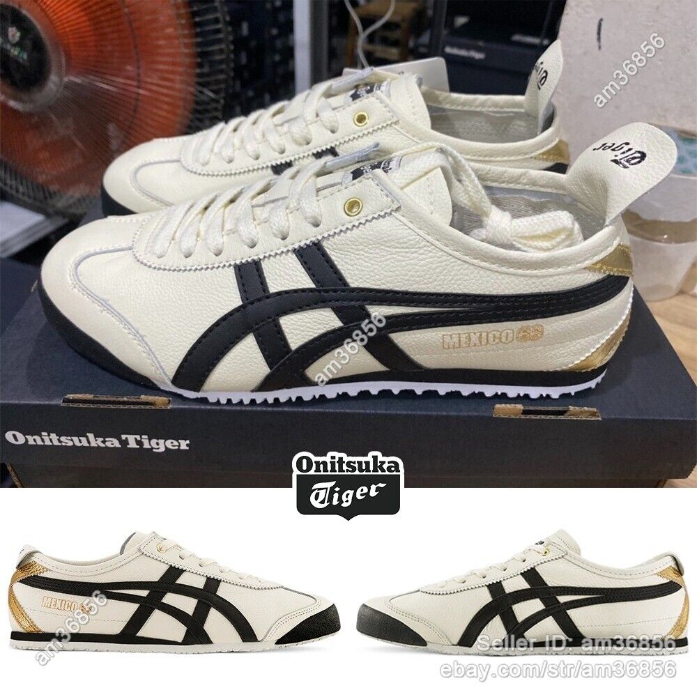 Retro Onitsuka Tiger 1183B493-100 Mexico 66 Sneakers Cream/Black Unisex Shoes
