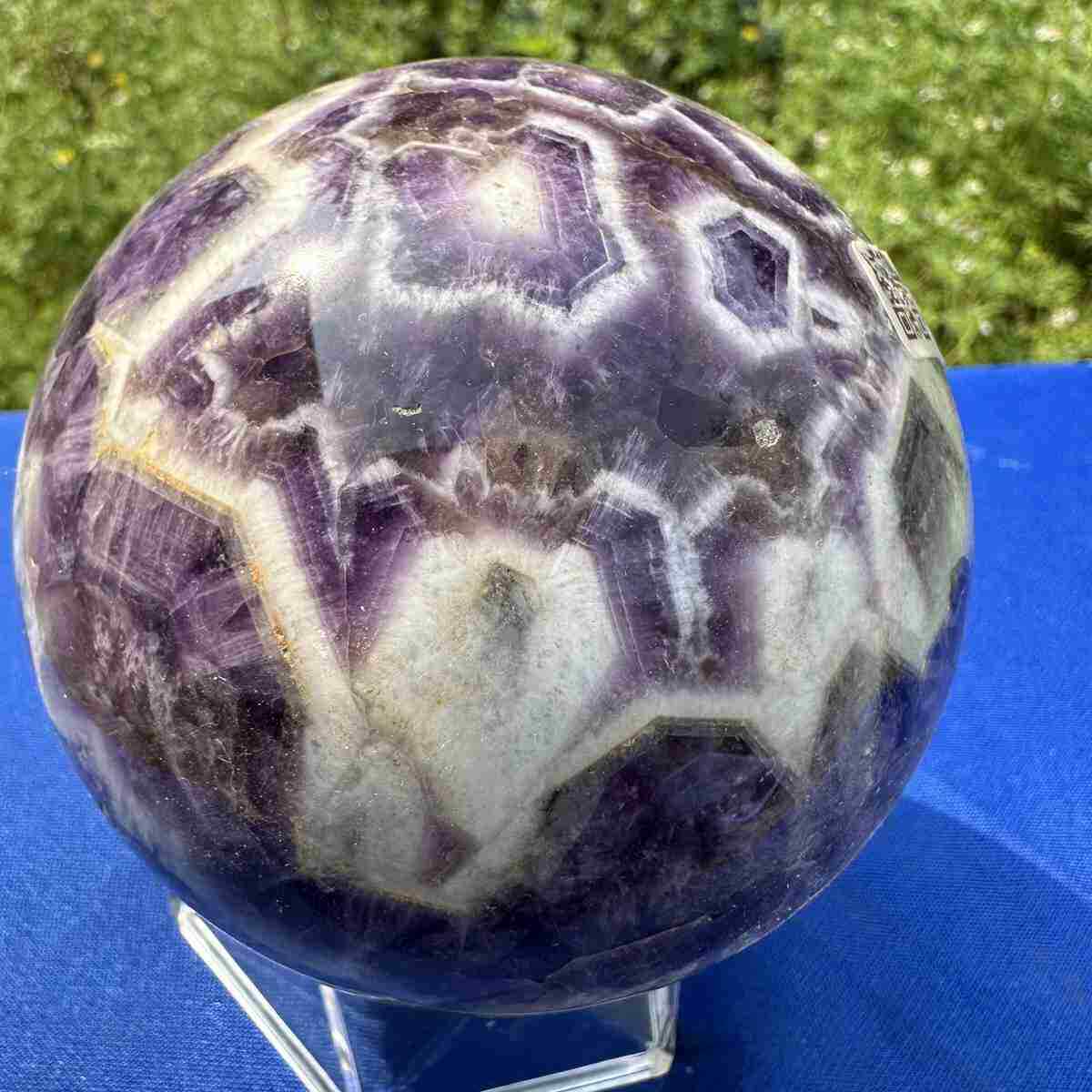 990g natural dream amethyst sphere quartz crystal polished ball healing decor 