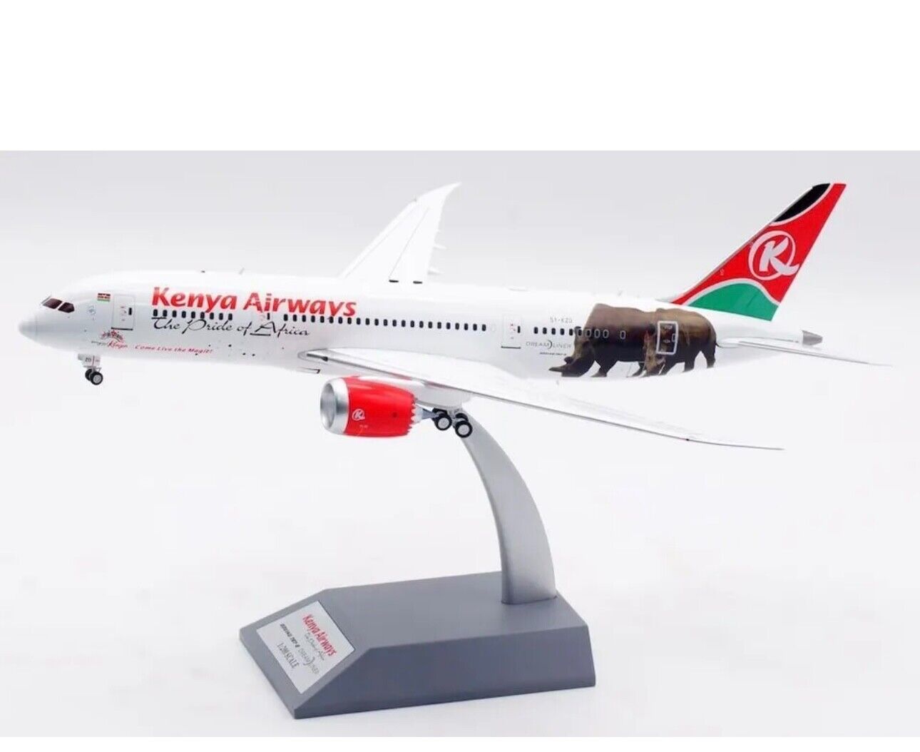Inflight IF788KQ0923 Kenya Airways Boeing 787-800 5Y-KZD Diecast 1/200 AV Model