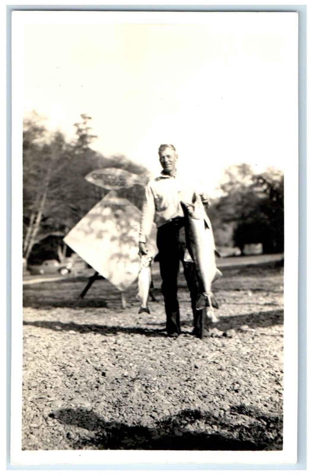 c1940\'s Chetco River Resort Brookings Oregon OR RPPC Photo Antique Postcard