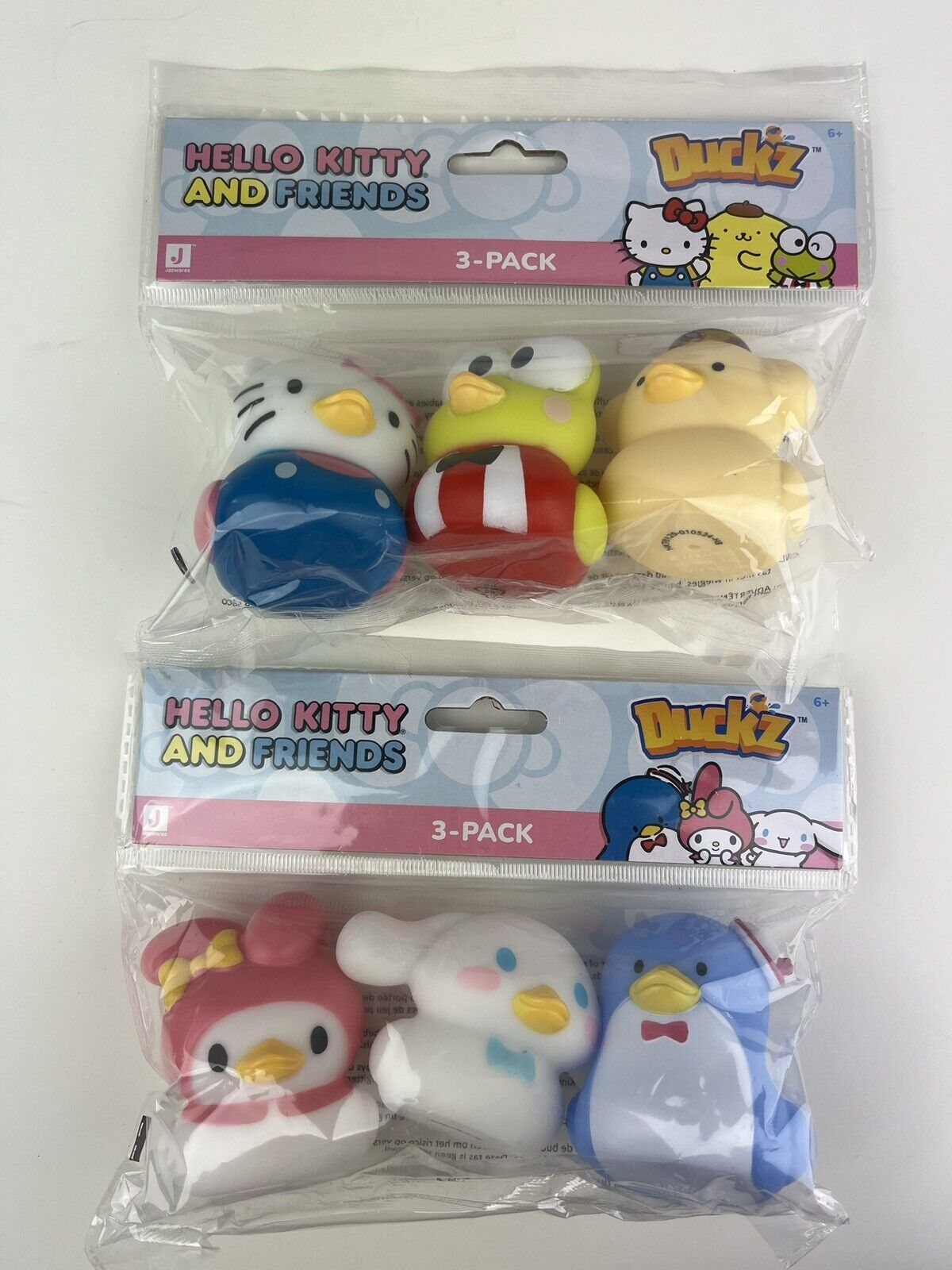 Hello Kitty And Friends Duckz Set Of 6 Rubber Ducks Collection