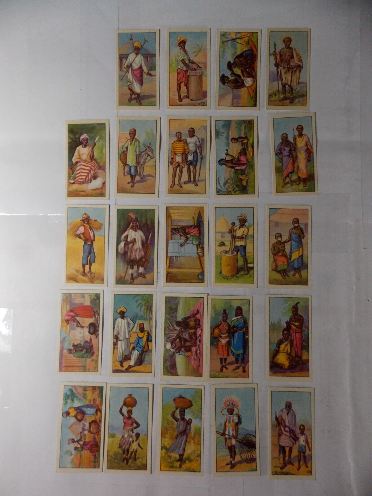 CWS Cigarette Cards African Types 1936 Complete Set 24