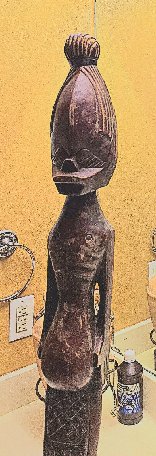 Antique African Fertility Statue 4ft. Tall Hand Carved $500 OBO  