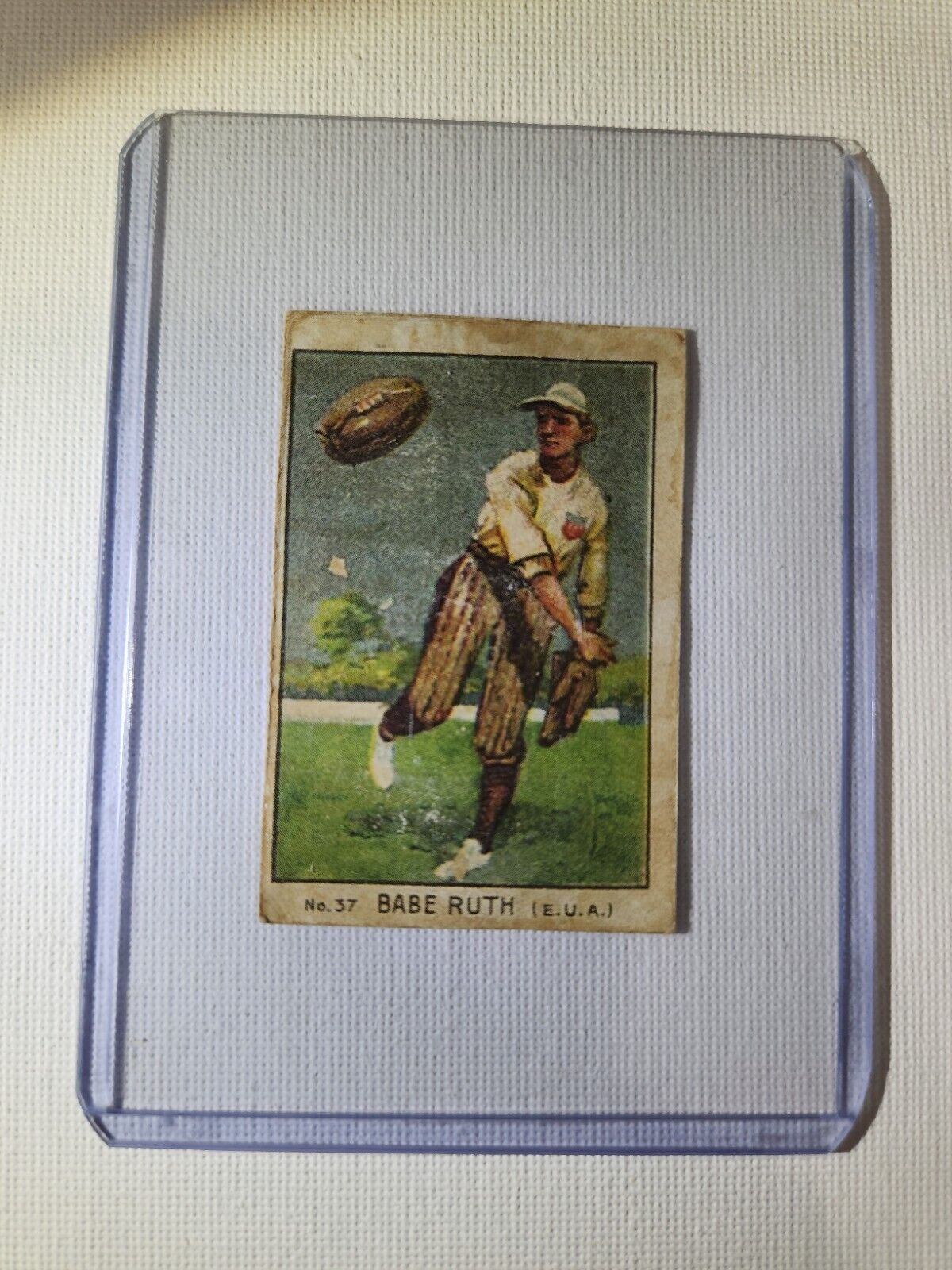 Vintage Rare Babe Ruth 1928 Fan Club Card (Imitated)