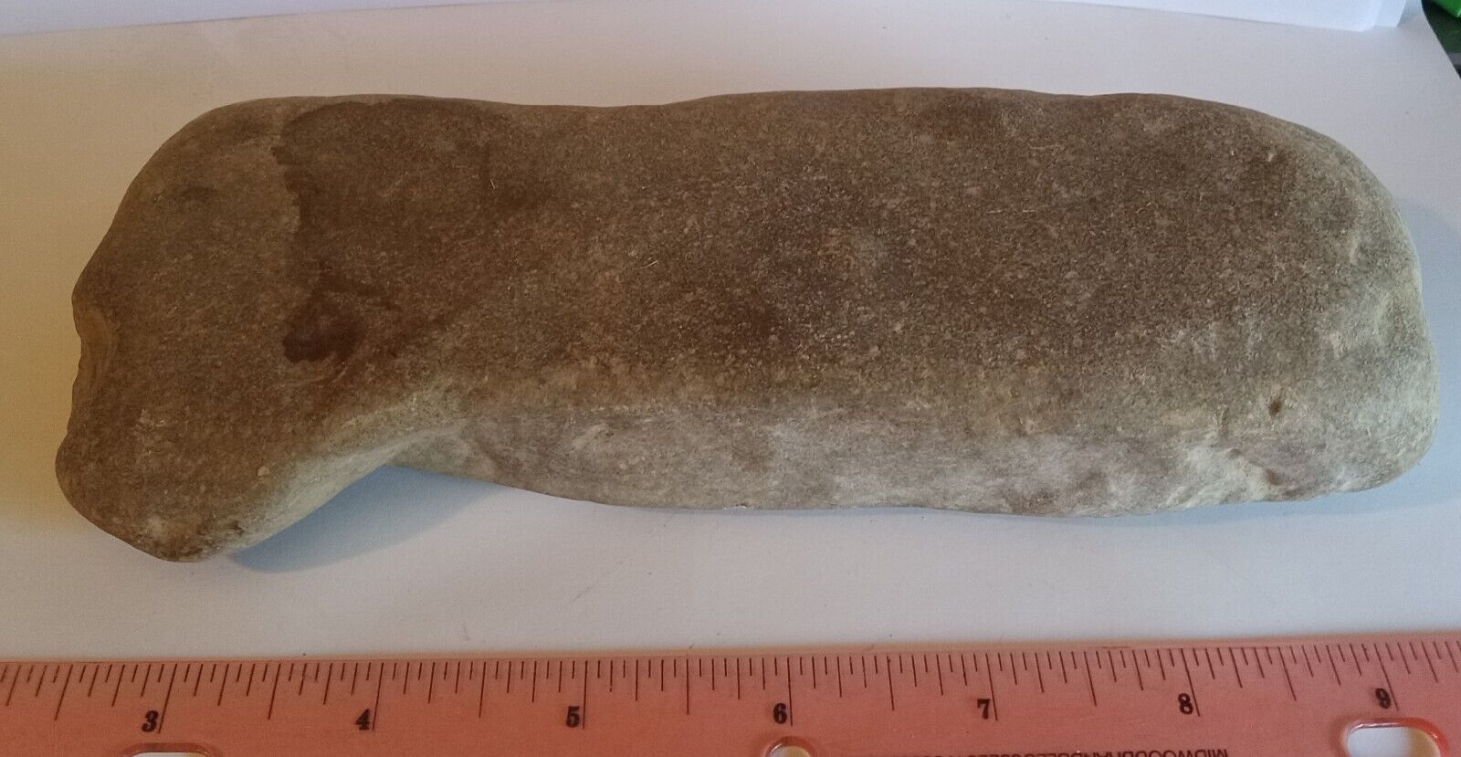 Native American Paleo Indian Artifact Large Rectangular Fishtail Stone Tool W...