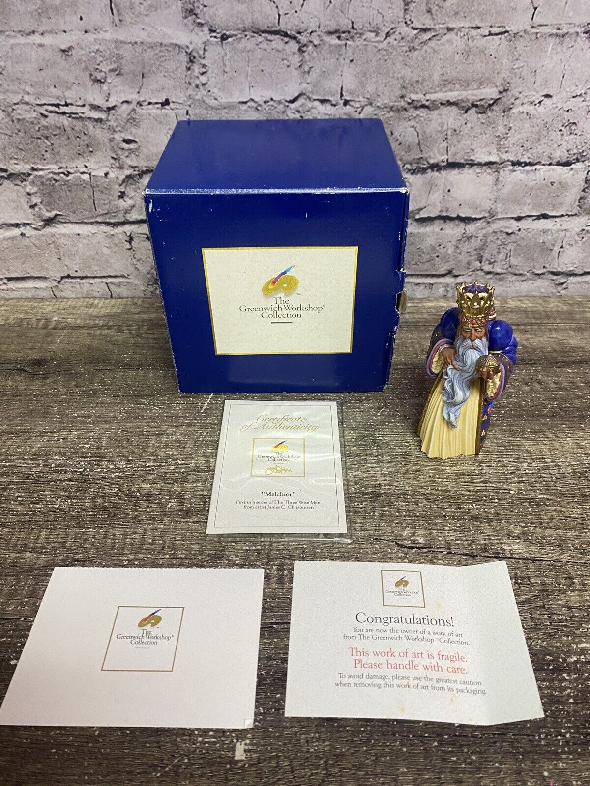 The Greenwich Workshop Collection Melchior Figurine With Box