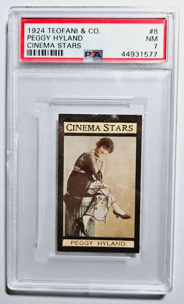 1924 TEOFANI CINEMA STARS #8 PEGGY HYLAND  PSA 7 NM HIGEST GRADED POP 1