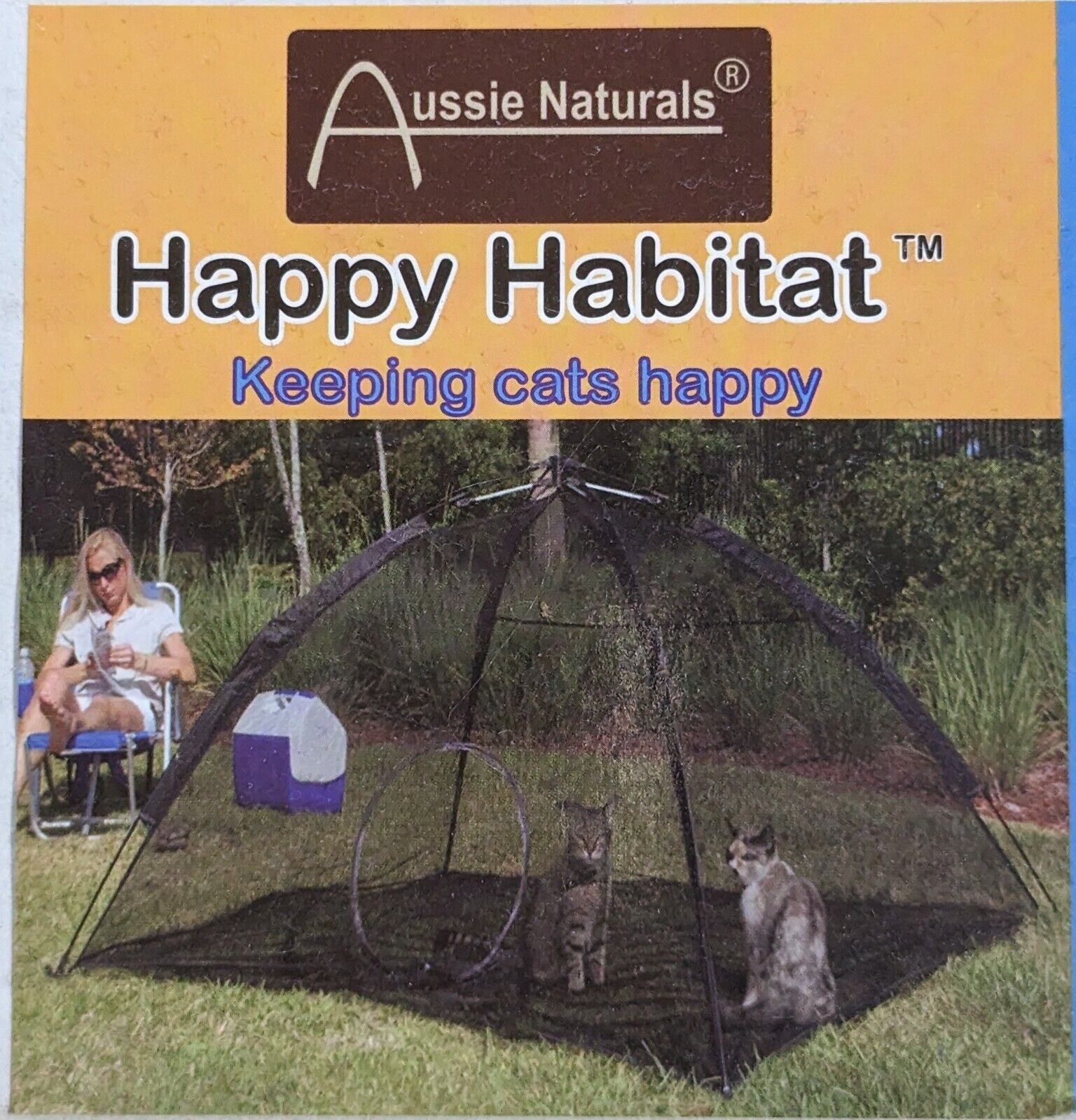 Aussie Naturals Happy Habitat Cat Patio Outdoor Enclosure Cage For Animals 