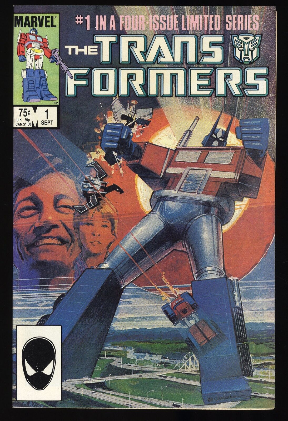 Transformers (1984) #1 VF 8.0 Bill Sienkiewicz Cover Marvel 1984