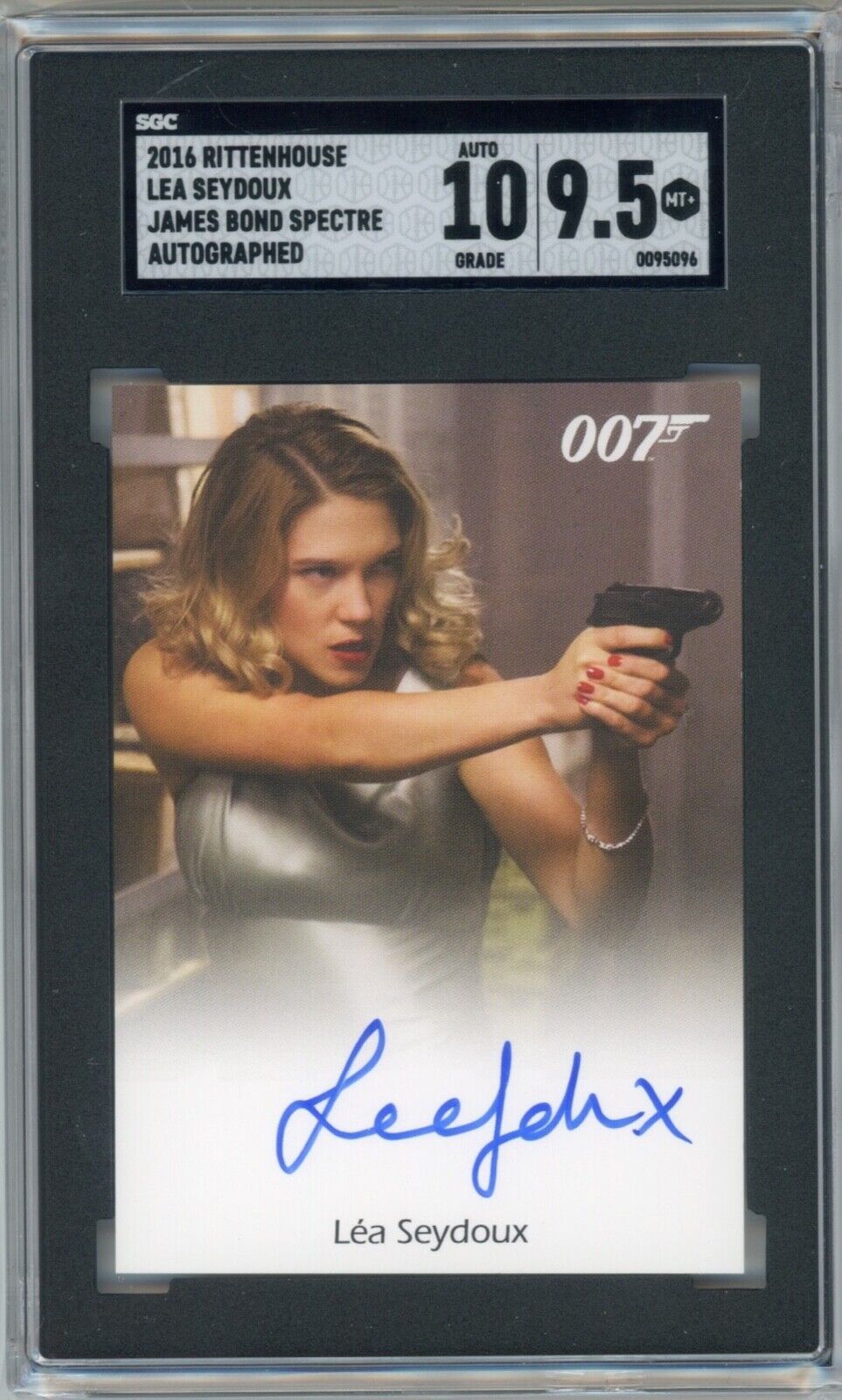 2016 Rittenhouse James Bond Archives Lea Seydoux Full Bleed Autograph SGC 9.5