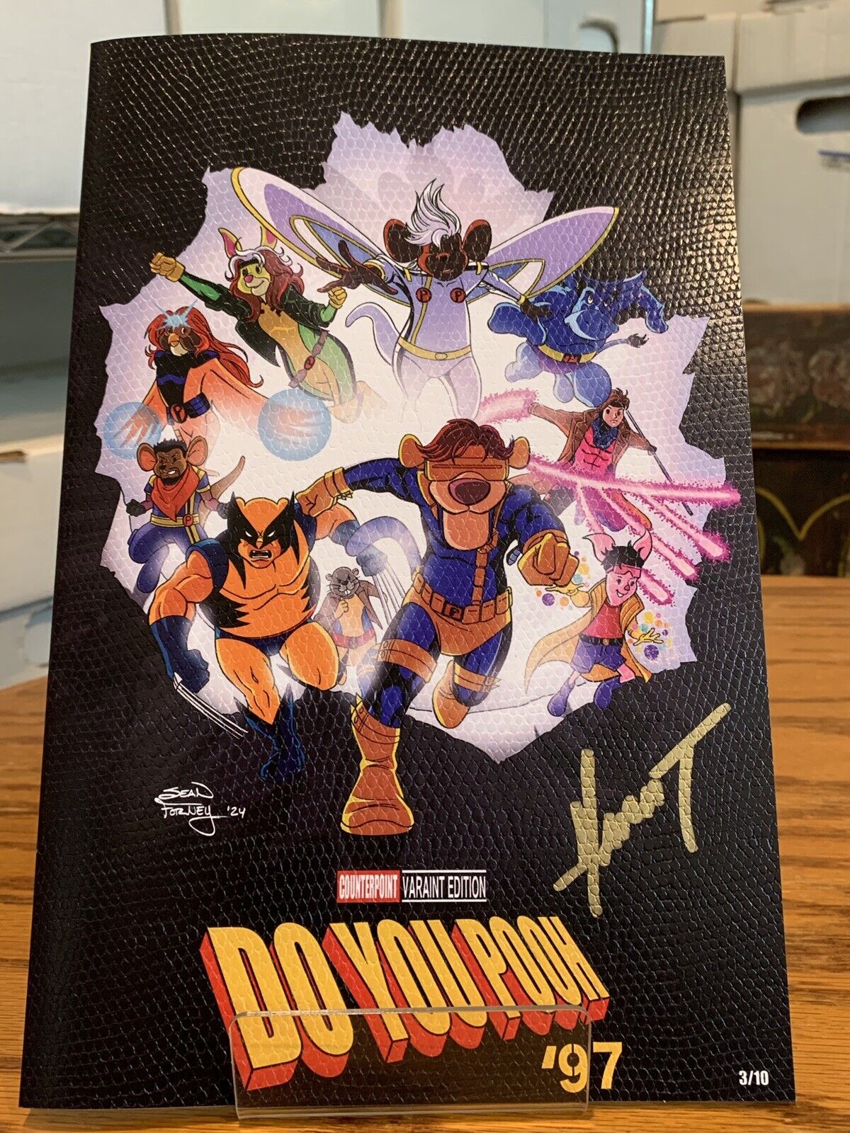 Do You Pooh X-Men 97 Leather 3/10 By Sean Forney & signed by Marat Mychaels