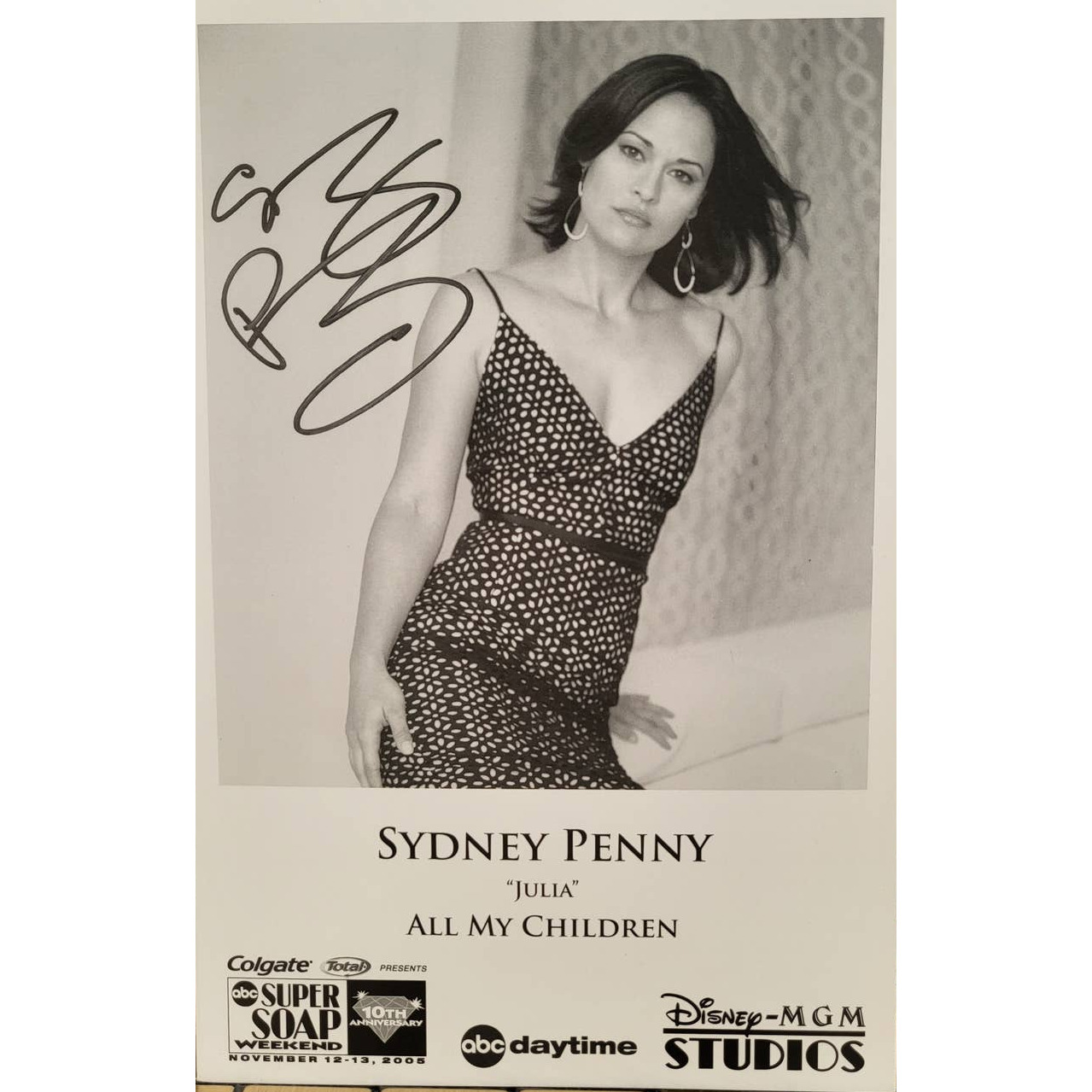 All My Children Authentic Autographed Sydney Penny Julia