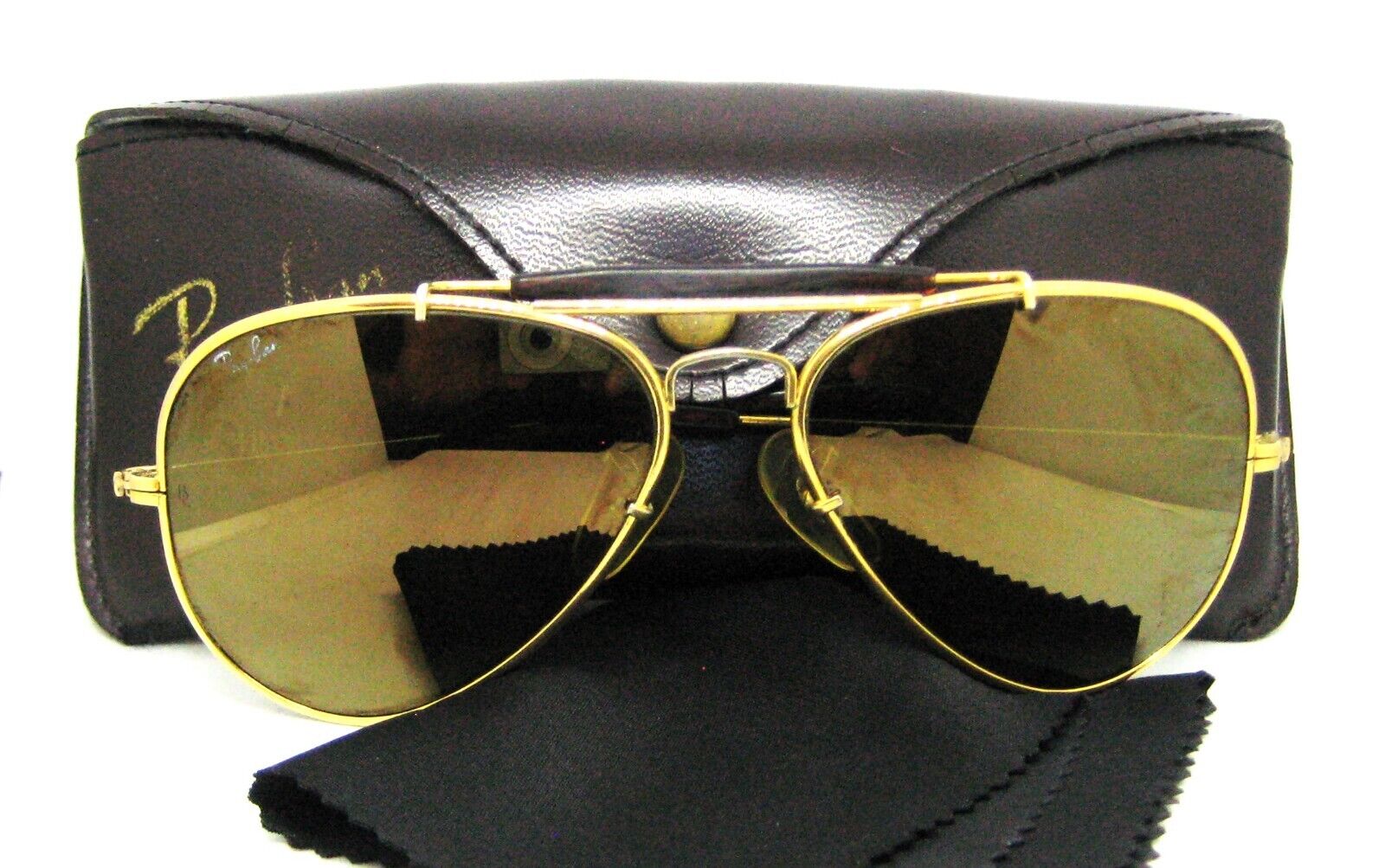 Ray-Ban USA B&L Diamond Hard Aviator Outdoorsman 58mm W1506 Survivor Sunglasses