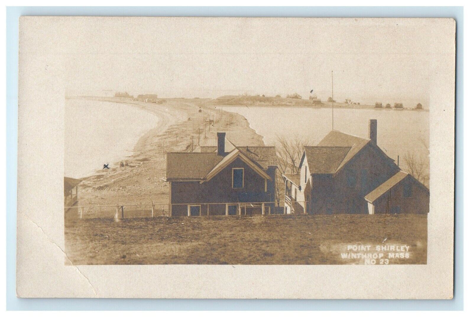 c1910's View Of Point Shirley Winthrop Massachusetts MA RPPC Photo Postcard