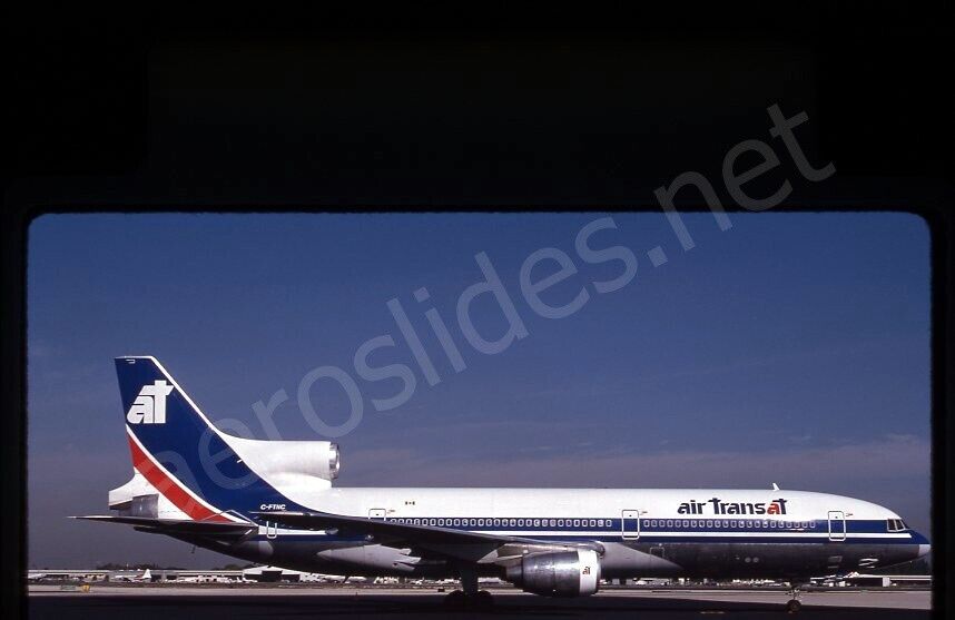 Air Transat Lockheed L-1011 C-FTNC Dec 88 BAD SCAN Kodachrome Slide/Dia A12