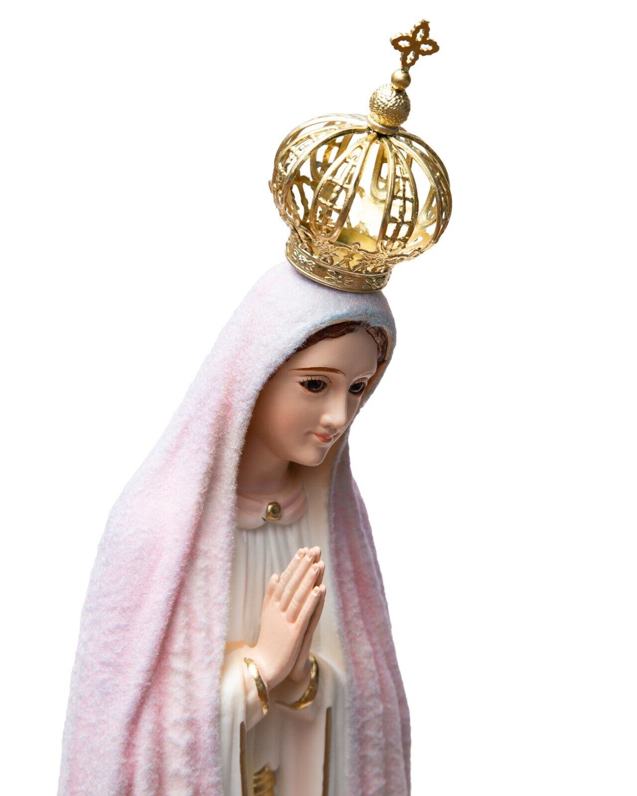 Our Lady Of Fatima Virgin Mary, Statue Change the Color with Time 19.7 Inch