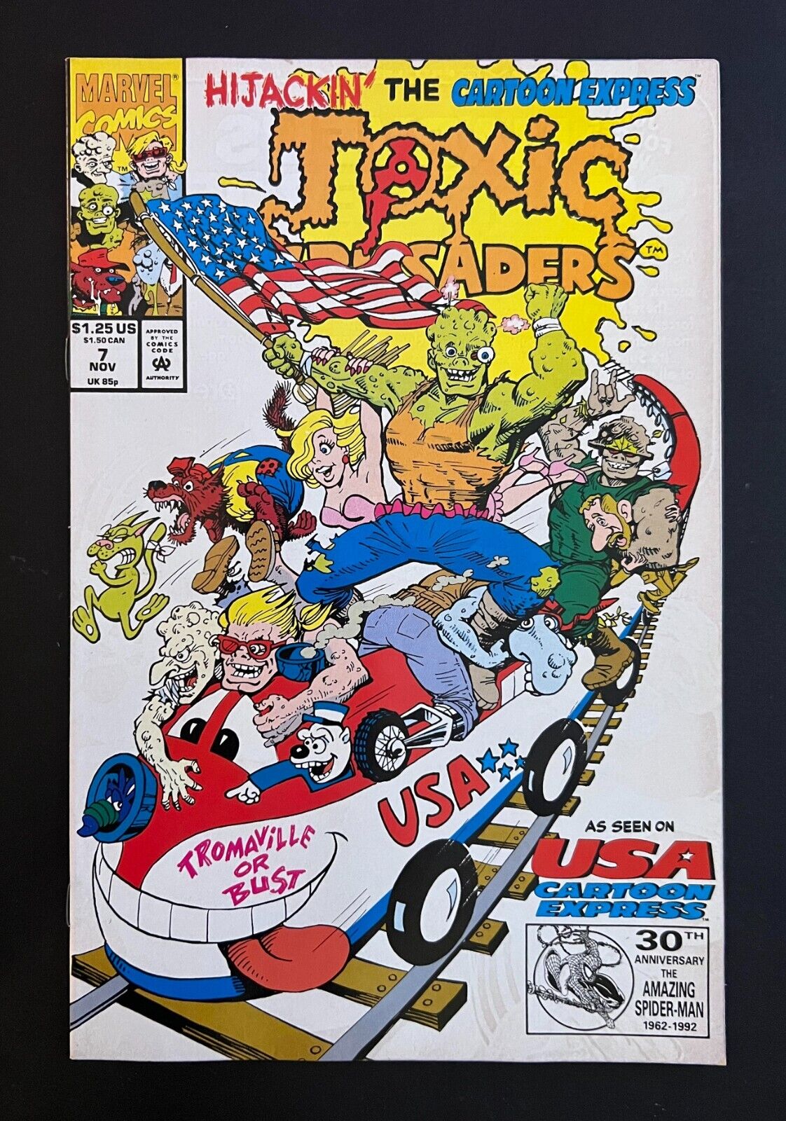 *Toxic Crusaders* #7 Toxic Avenger Troma Films Marvel Comics 1992