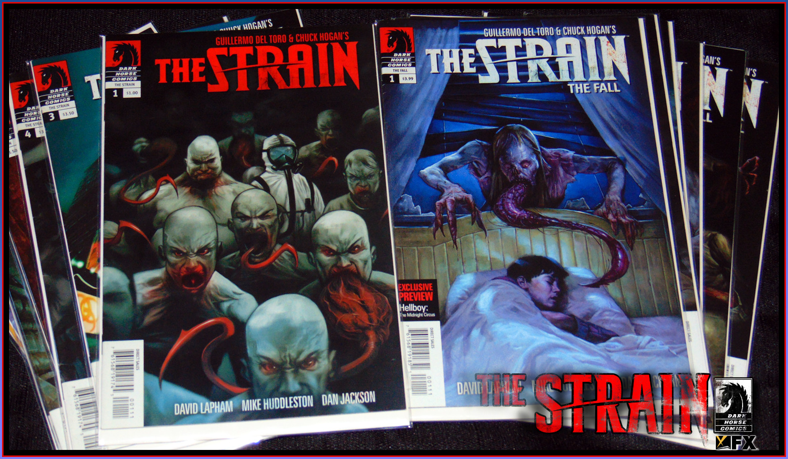 THE STRAIN #1-11 + THE STRAIN: THE FALL #1-9 LOT OF 15 ISSUES DEL TORO 7.5 VF-