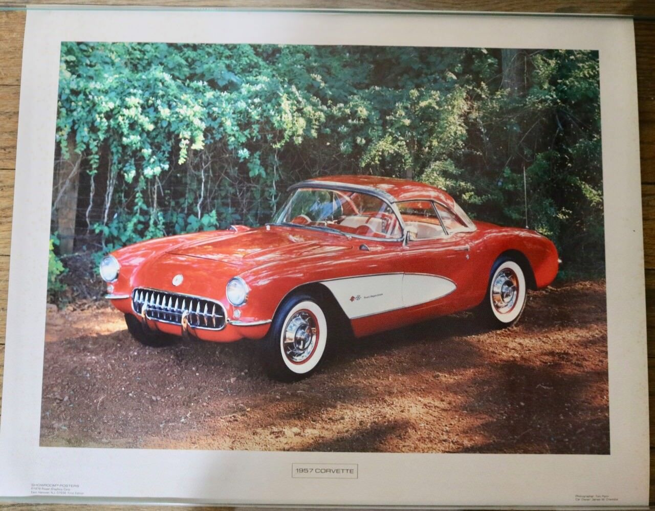 1957 Corvette poster Showroom Posters 1978 First Edition 