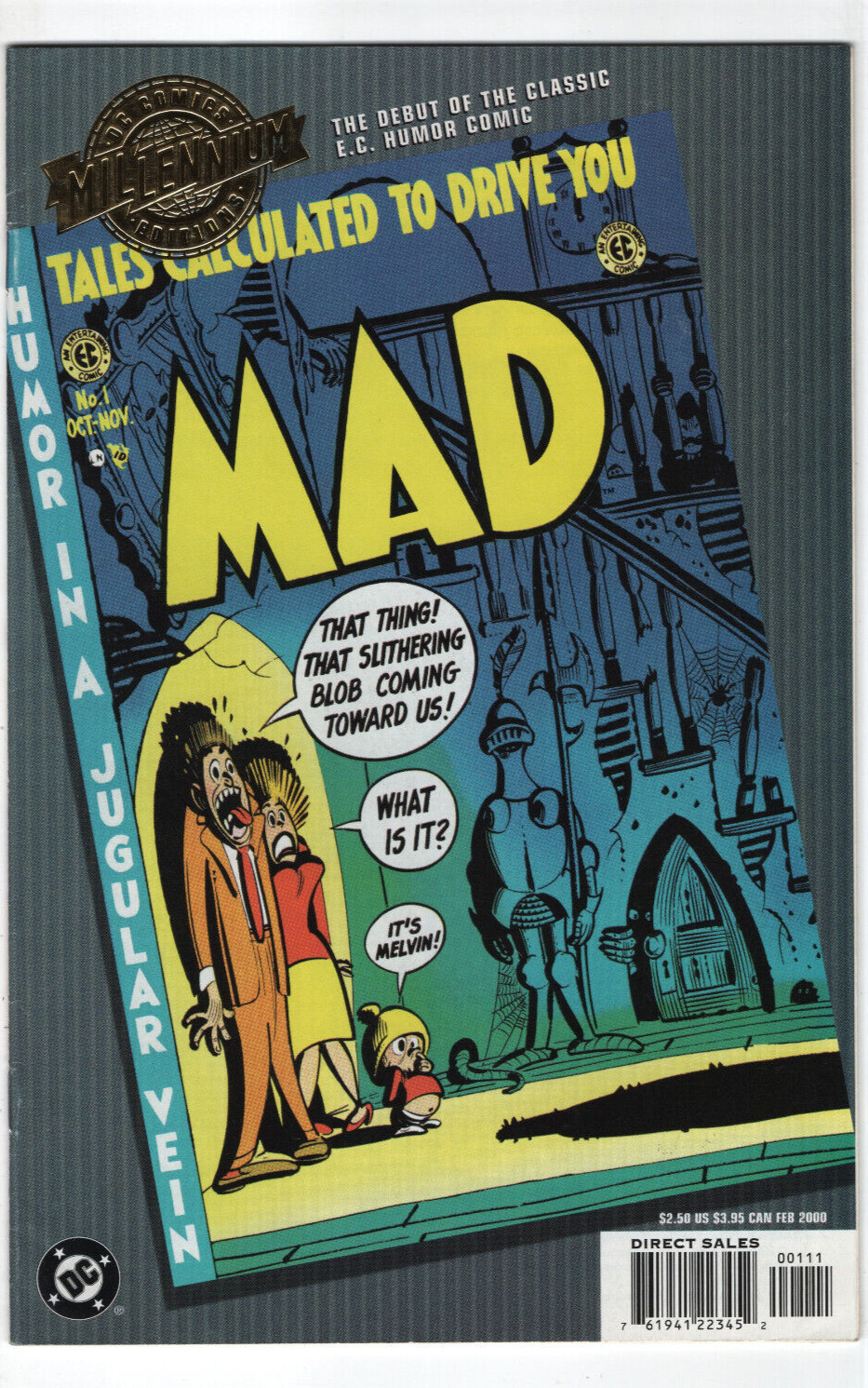 Mad Magazine #1 1952 Reprint EC Recalled Variant DC Comic 2000