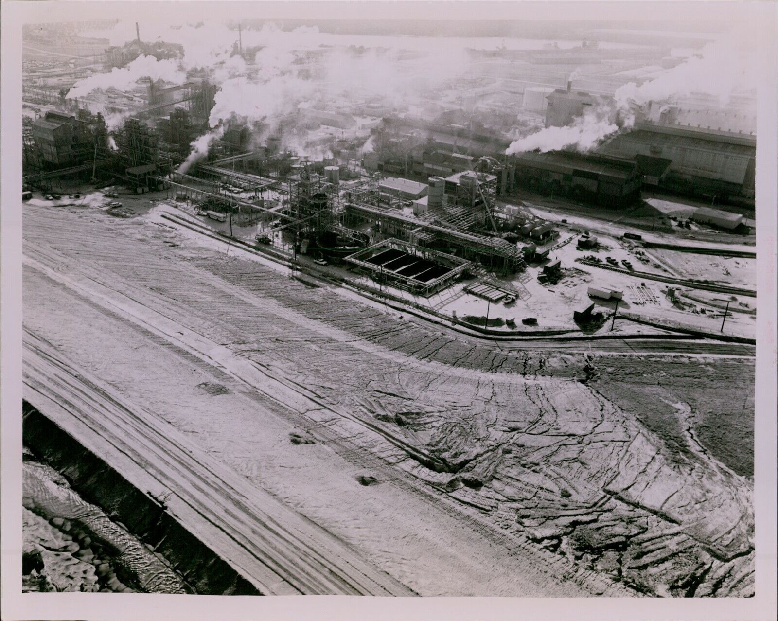 LG885 Original Photo GARDENIER Tampa Plant Phosphate Mining Industry Aerial View