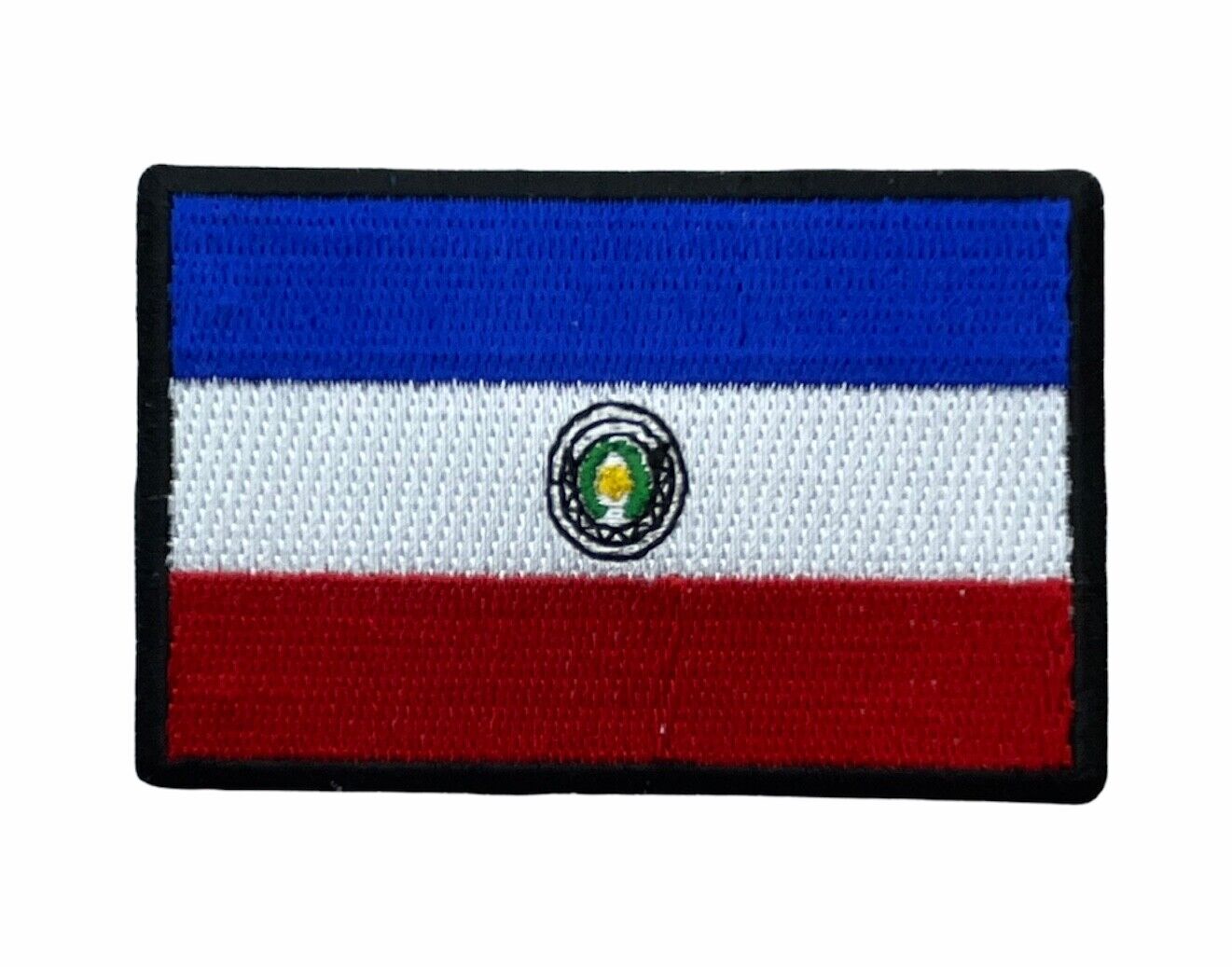Paraguay Flag Country Colors 3 inch Cap Hat  Patch IV5178 F5D30G