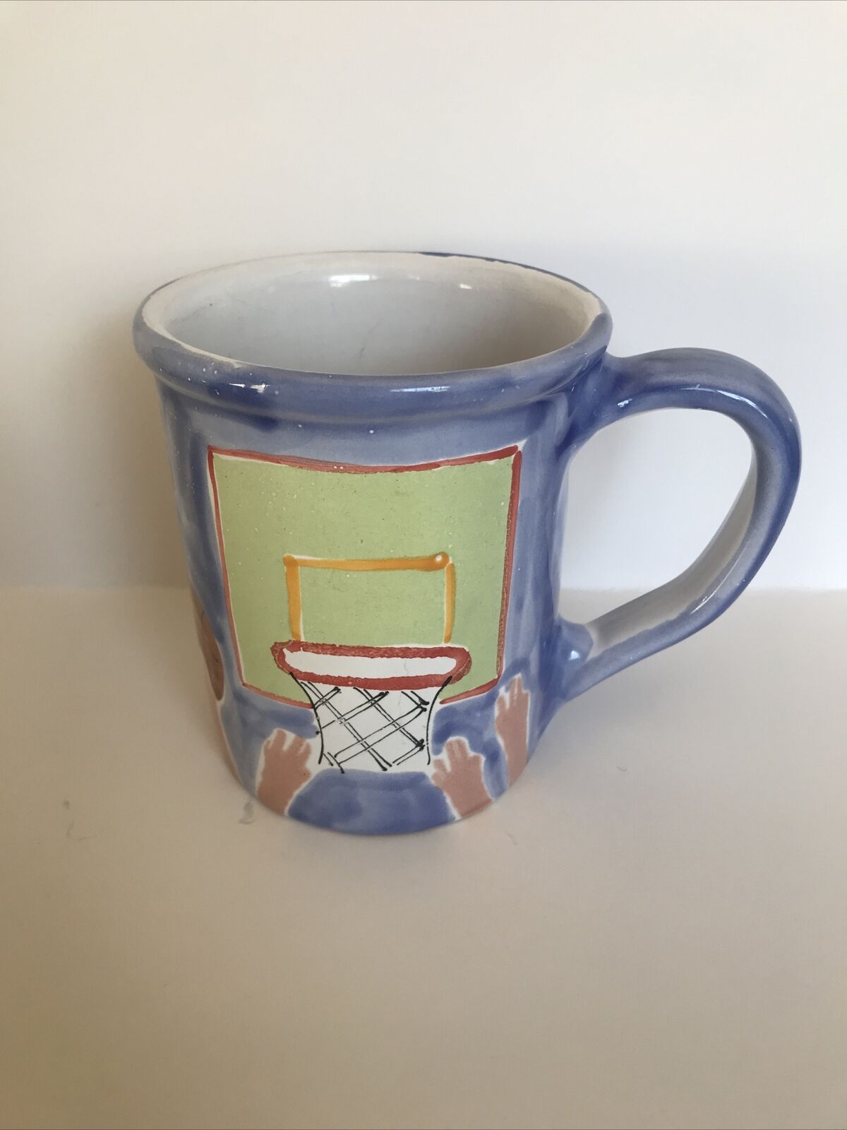 Mesa International Basketball Coffee Tea Mug Handmade Artist Signed