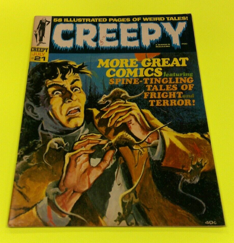 Creepy #21 VG+ Warren Horror Magazine Steve Ditko 1968