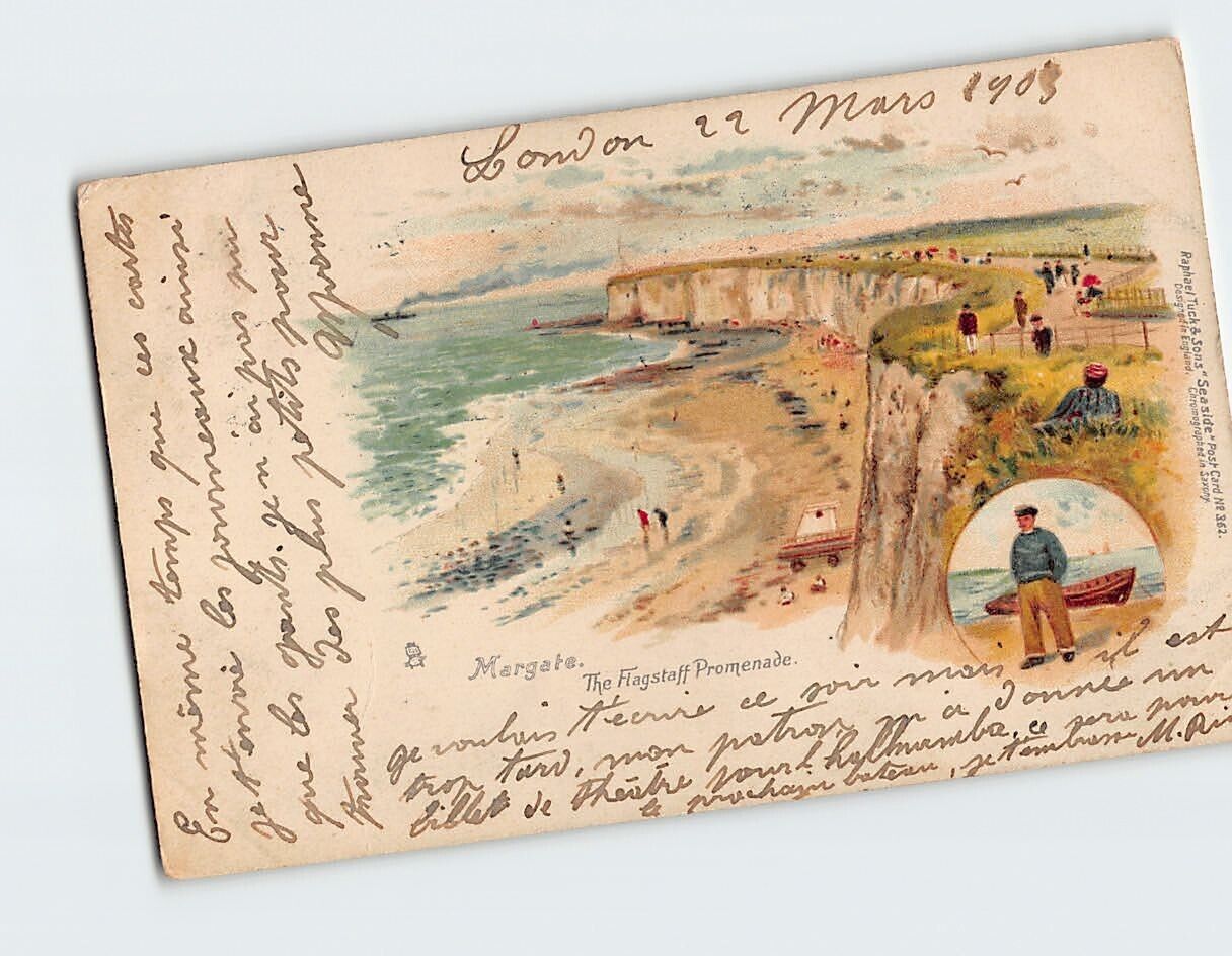 Postcard The Flagstaff Promenade Margate England