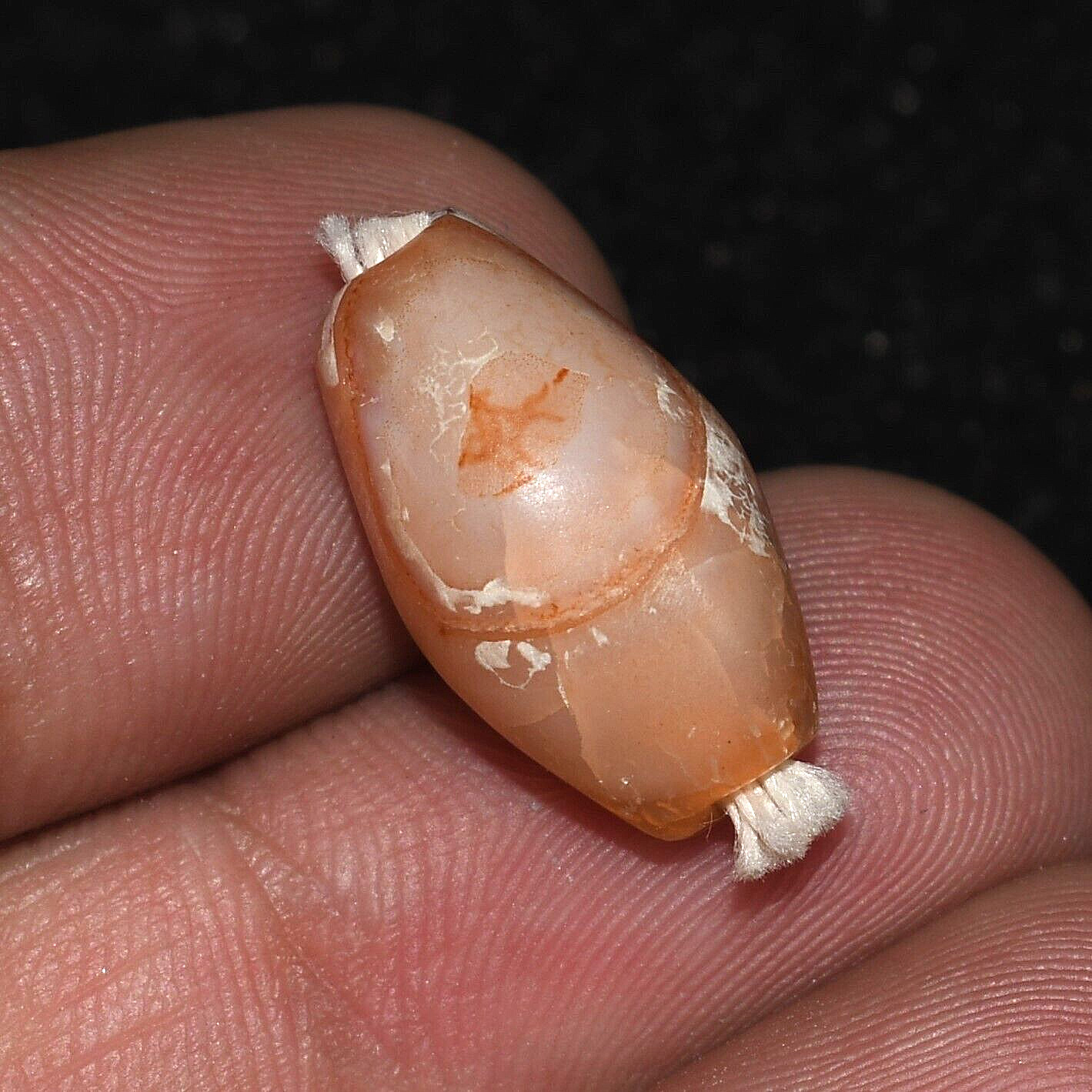 Genuine Ancient Carnelian Longevity Bead in Good Condition over 2000 Years Old