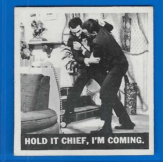 1966 TOPPS GET SMART #64 HOLD IT CHIEF I'M COMING HIGH GRADE FRONT MID BACK