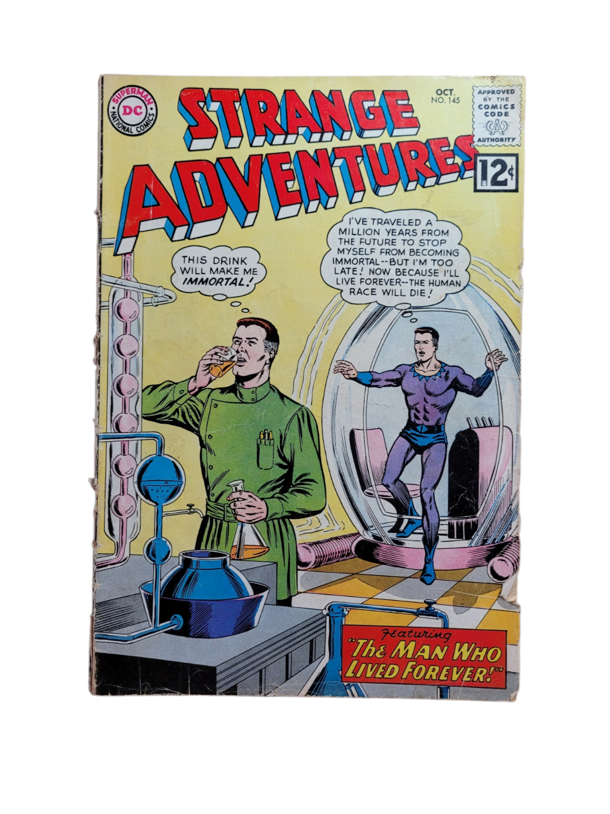 2 Book Strange Adventures Lot - #'s 145 + 179 Silver Age DC Comics Sci Fi