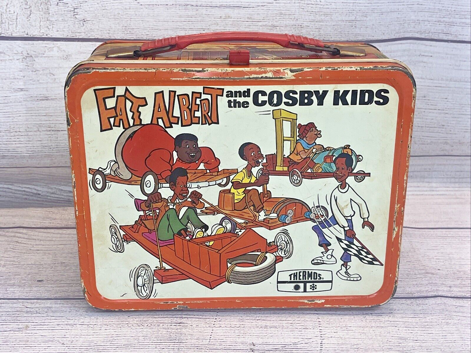 Vintage 1973 Thermos Fat Albert and the Cosby Kids Lunchbox no Thermos