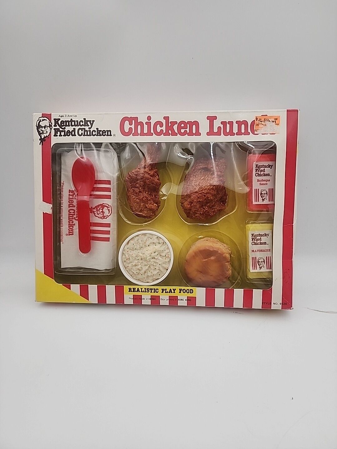 Vintage KFC Kentucky Fried Chicken Lunch Realistic Play Food 1988 NIB