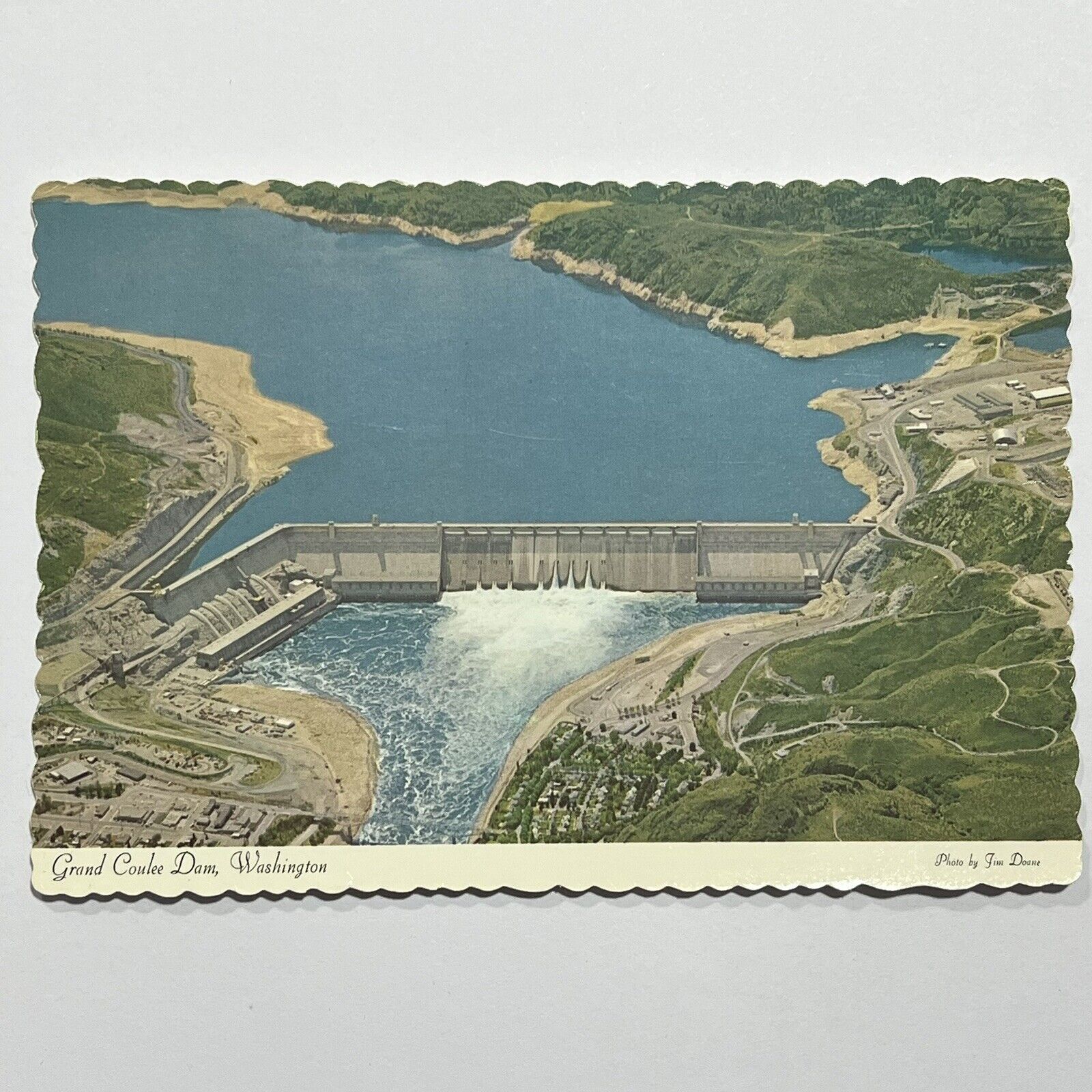Vintage Postcard USA Washington Grand Coulee Dam  Ellis Post Card⭐️