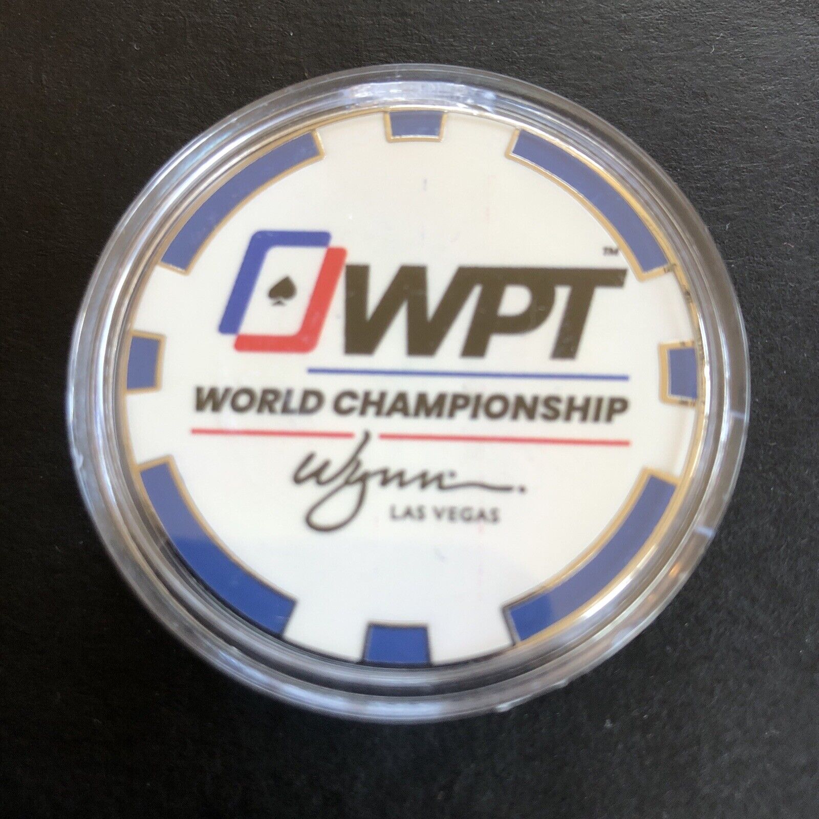 World Poker Tour Wynn Las Vegas WPT Chip Collector Card Guard Coin Protector