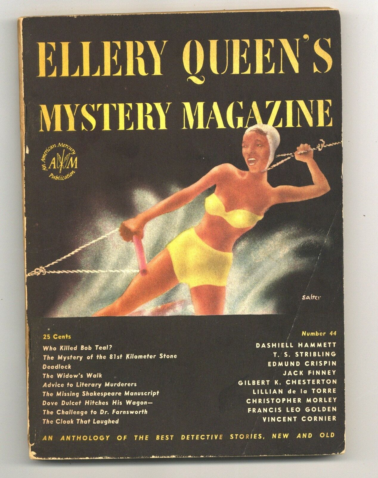 Ellery Queen\'s Mystery Magazine Vol. 10 #44 VG 1947