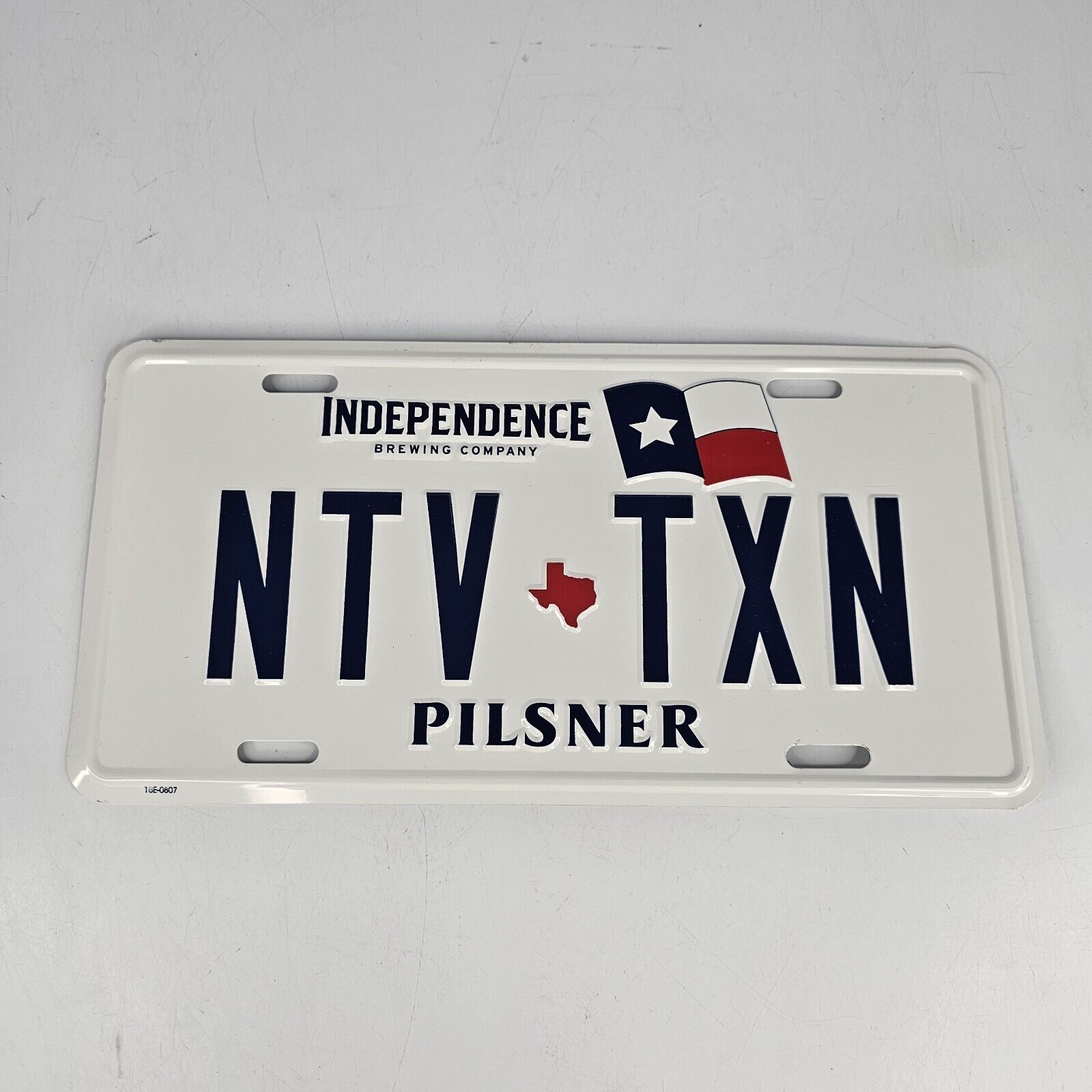 Independence Brewing Company License Plate  Austin Texas Beer Sign 12x6  TEXAN