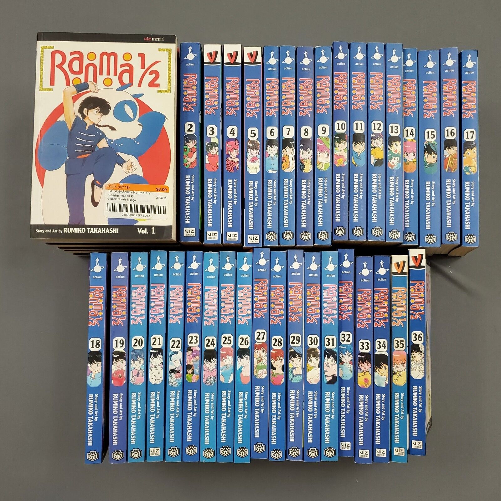 Ranma 1/2 1-36 COMPLETE English Manga Lot VIZ Media Rumiko Takahashi