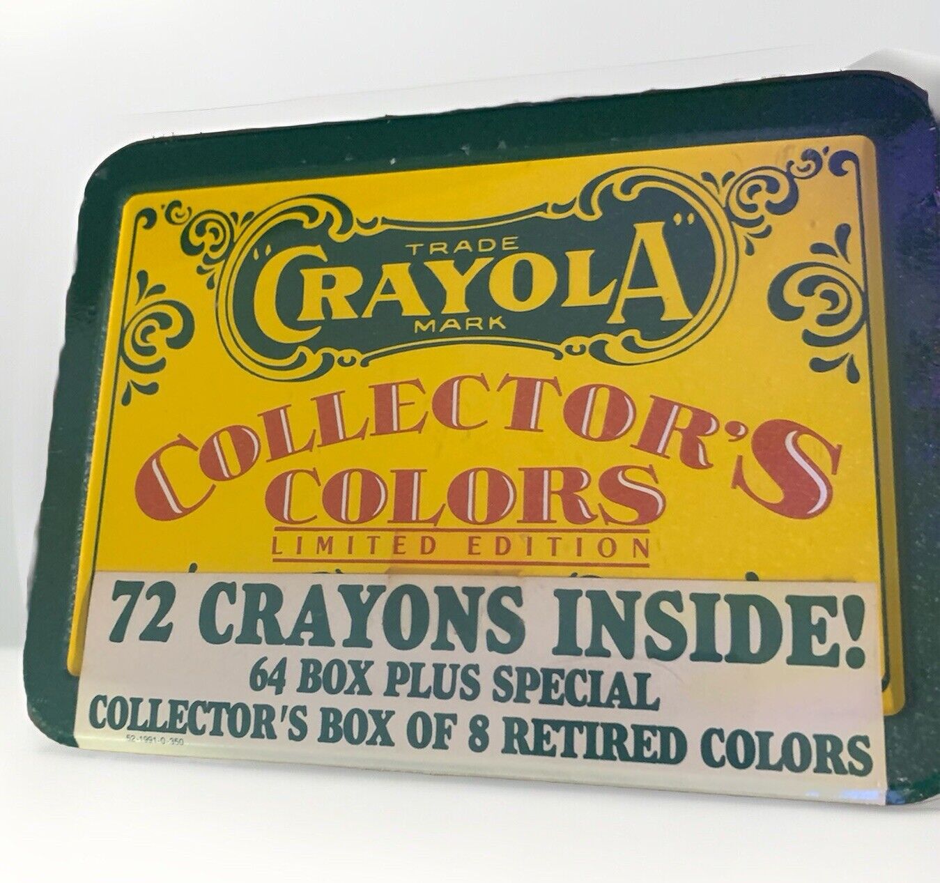 1991 Vintage Sealed Crayola Collectors Colors Limited Edition Tin 72 Crayons 